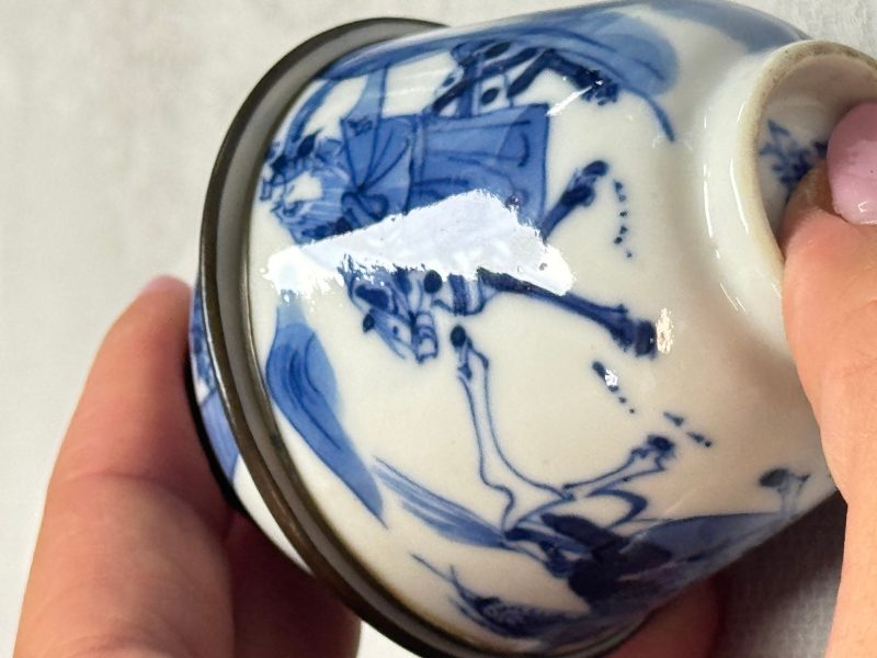 A Chinese blue and white 'Bleu de Hue' four-piece tea set - 图42