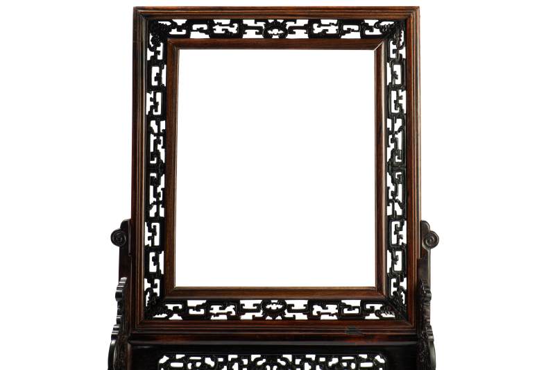 A finely carved zitan and huanghuali screen base - 图6