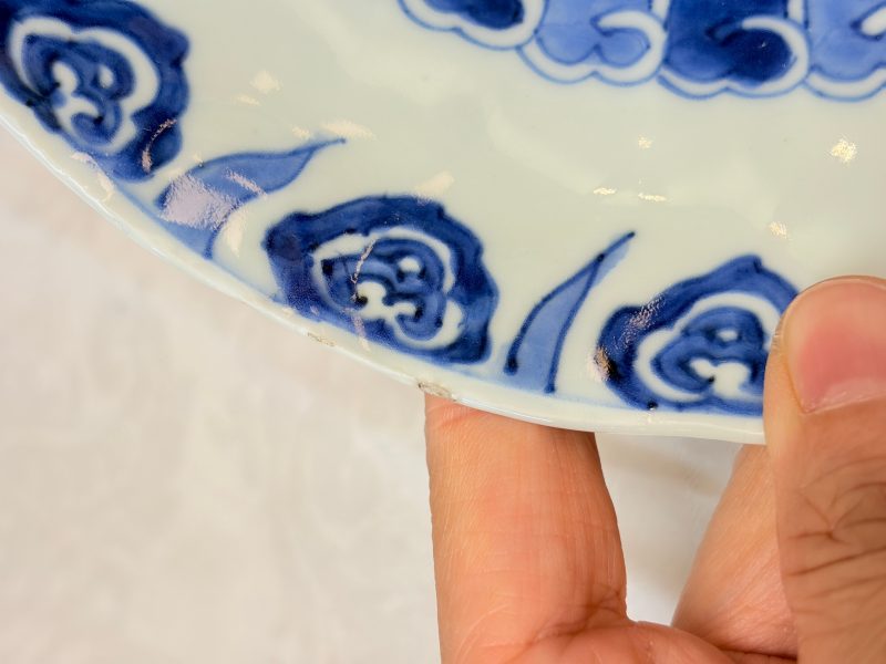 Six Chinese blue and white Ko-sometsuke 'Crane' plates for the Japanese market - 图41