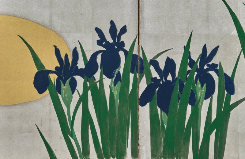 Kamisaka Sekka (1866-1942), Irises, Taisho – Showa period, early 20th century | 神坂雪佳　燕子花図屏風　大正～昭和時代前期　20世紀前半 - 图10
