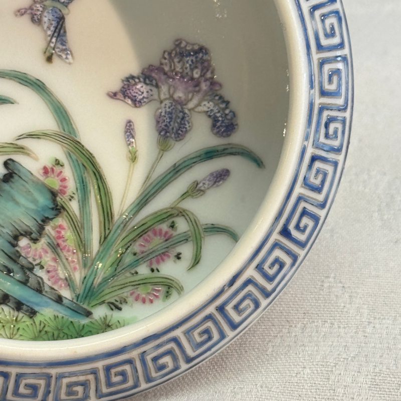 A Chinese famille rose 'Flowers and Poem' brush washer - 图13