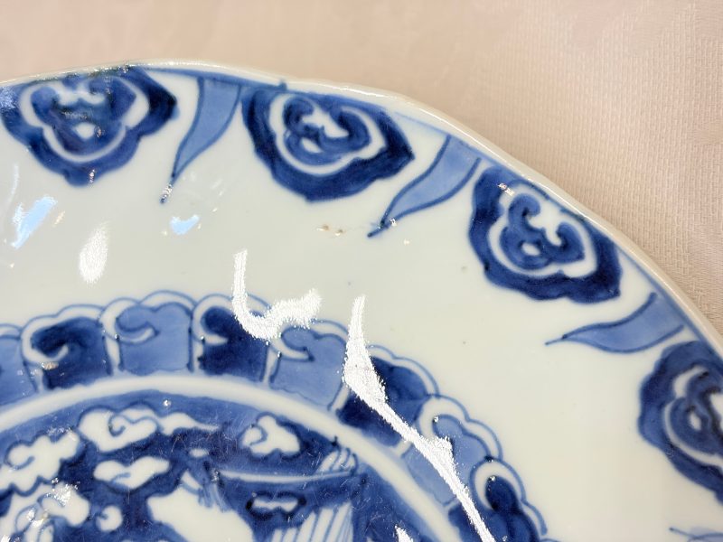 Six Chinese blue and white Ko-sometsuke 'Crane' plates for the Japanese market - 图40