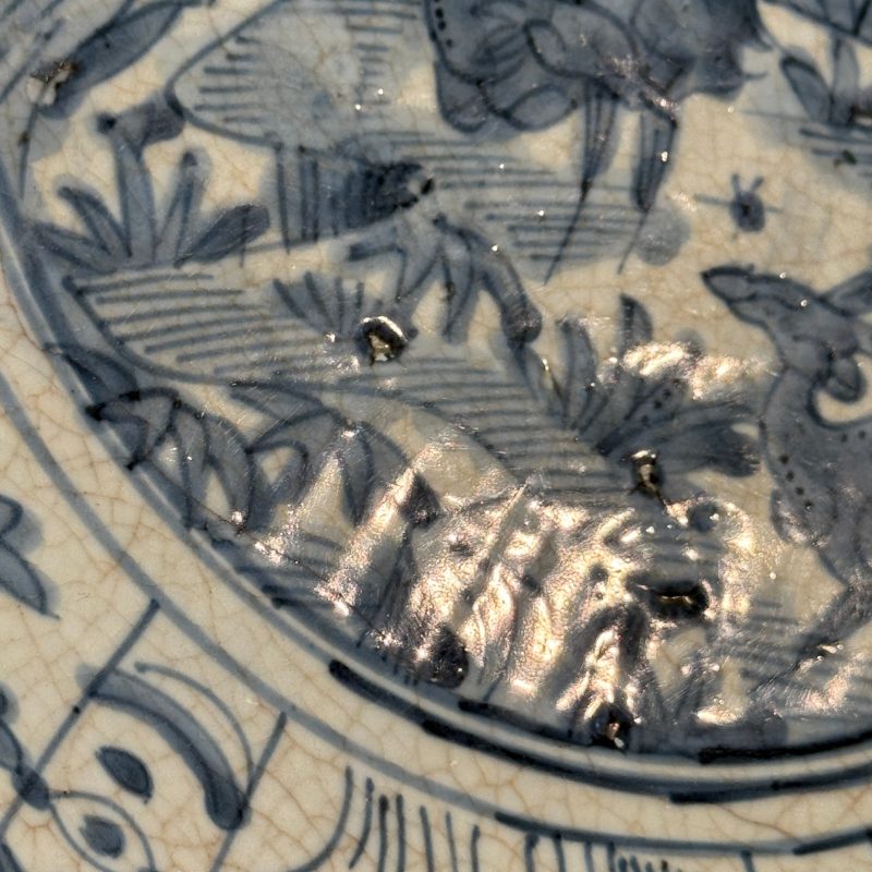 A Chinese blue and white Swatow 'Deer' dish - 图11