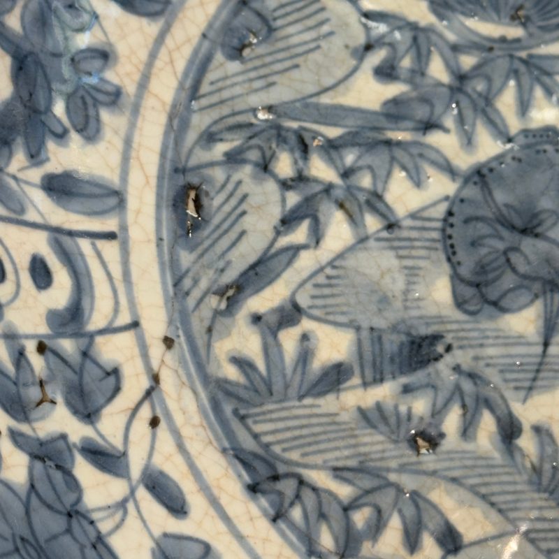 A Chinese blue and white Swatow 'Deer' dish - 图12