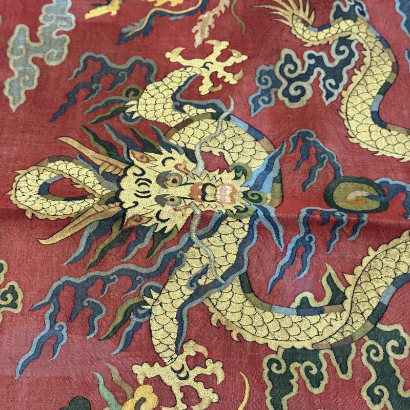 A Chinese kesi silk 'Dragons and Phoenixes' panel - 图19