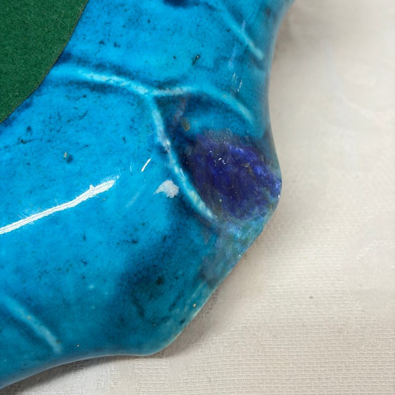 A Chinese turquoise-glazed purple-splashed 'Lotus Leaf' dish - 图16