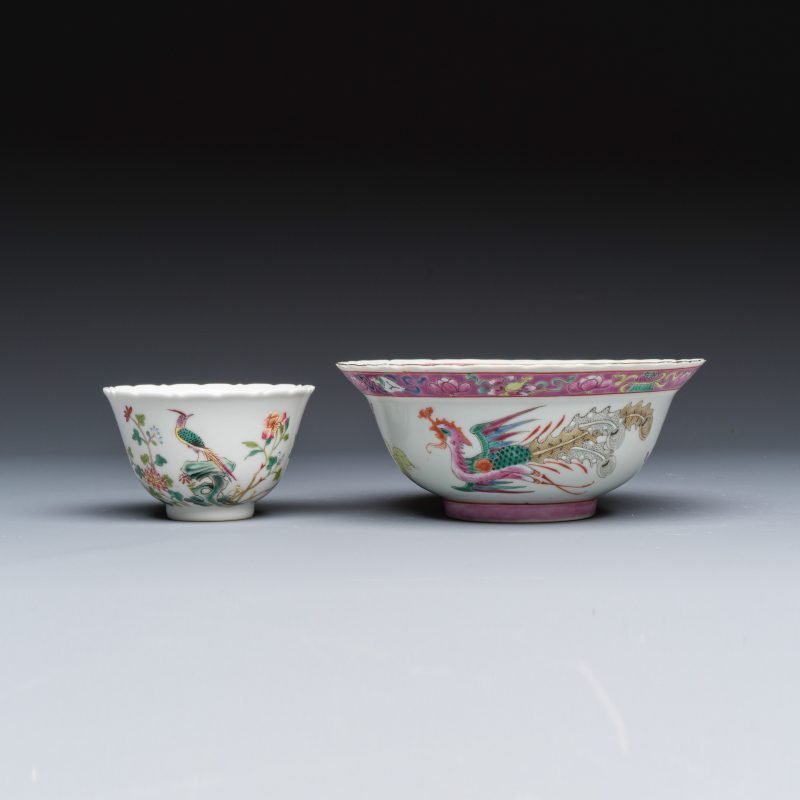 Four Chinese famille rose and monochrome wares - 图2