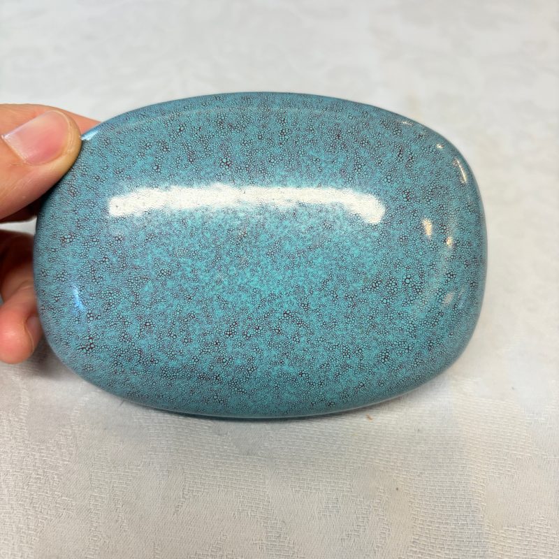 A Chinese robin’s egg-glazed 'Chilong' square brush pot and a brush washer - 图16