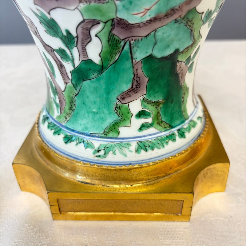 A Chinese famille verte gilt-bronze-mounted 'Yenyen' vase with pheasants - 图11
