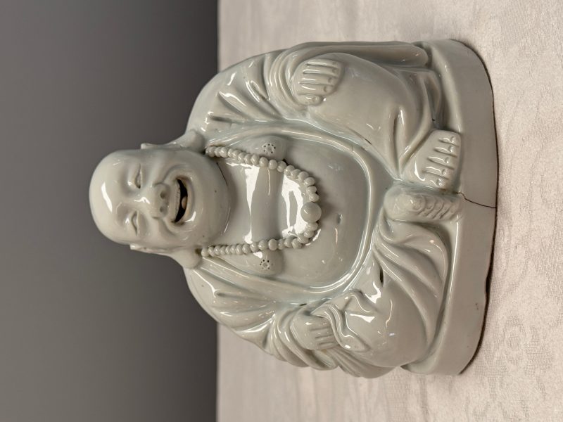 A Chinese white-glazed Milefo Buddha - 图8