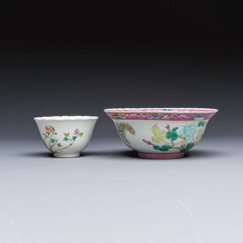 Four Chinese famille rose and monochrome wares - 图3