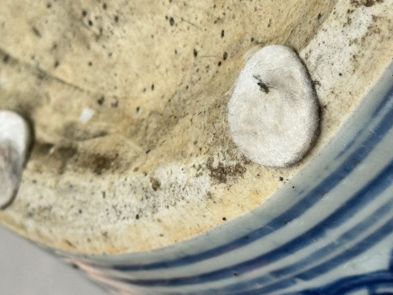 A large Chinese blue and white jar with Buddhist symbols, shells and insects - 图24