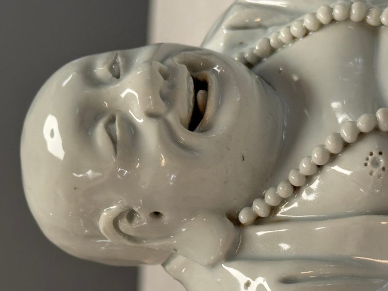 A Chinese white-glazed Milefo Buddha - 图10