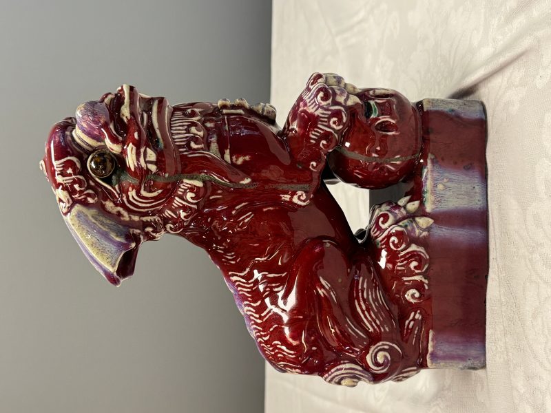 A pair of Chinese flambé-glazed models of Buddhist lions - 图22