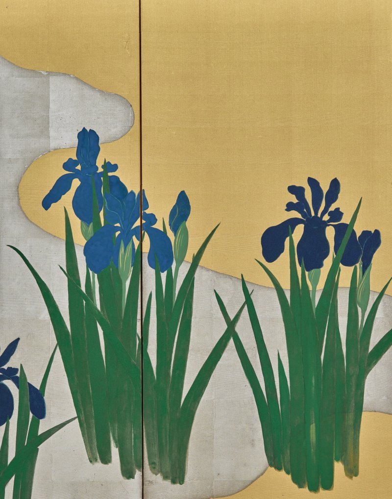 Kamisaka Sekka (1866-1942), Irises, Taisho – Showa period, early 20th century | 神坂雪佳　燕子花図屏風　大正～昭和時代前期　20世紀前半 - 图11