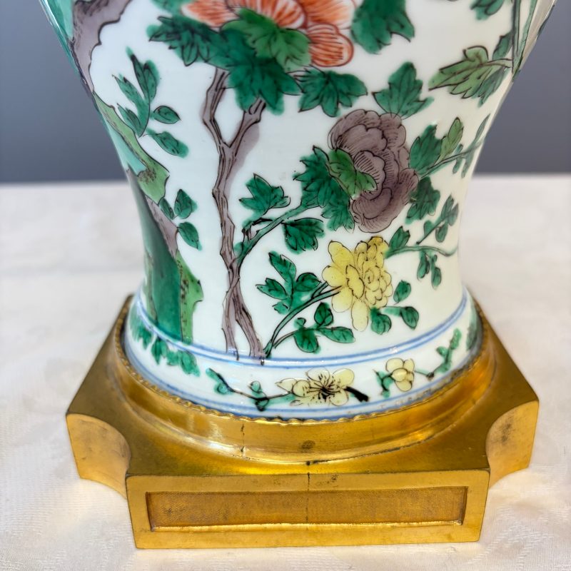 A Chinese famille verte gilt-bronze-mounted 'Yenyen' vase with pheasants - 图16