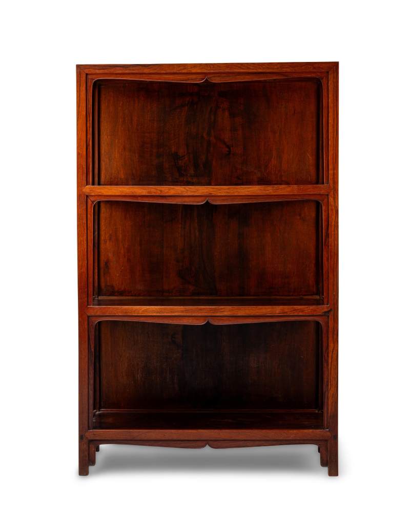 A pair of huanghuali display shelves, Shujia - 图7