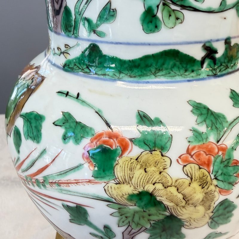 A Chinese famille verte gilt-bronze-mounted 'Yenyen' vase with pheasants - 图15