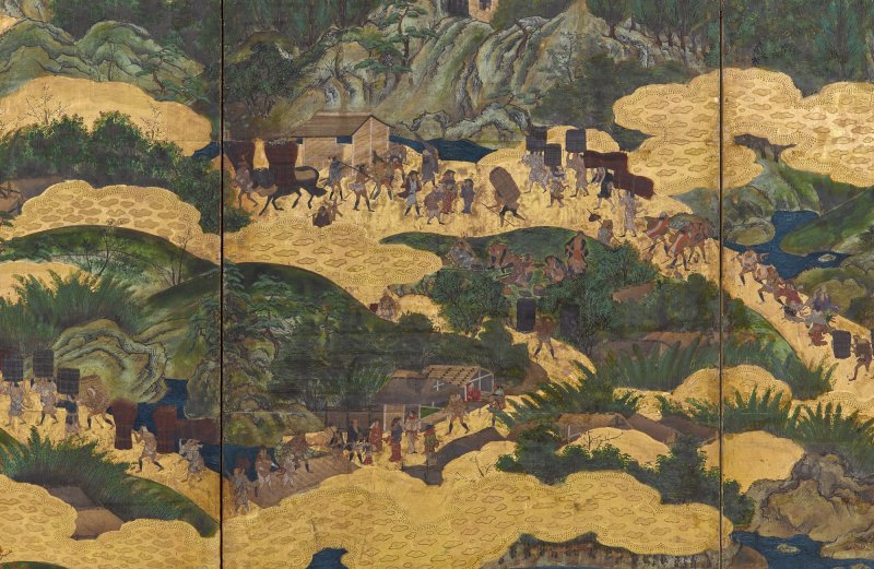 Anonymous, Kurama and Itsukushima, Edo period, 17th century | 鞍馬厳島図屏風　江戸時代初期　17世紀 - 图4