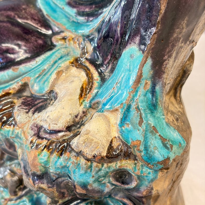 A Chinese Fahua-glazed stoneware model of Guanyin - 图17