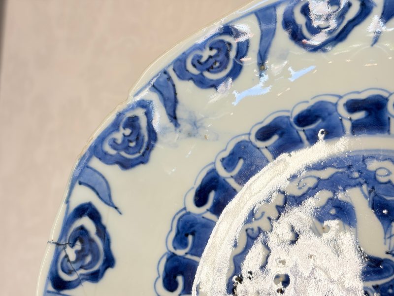 Six Chinese blue and white Ko-sometsuke 'Crane' plates for the Japanese market - 图49