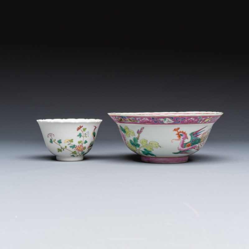 Four Chinese famille rose and monochrome wares - 图5