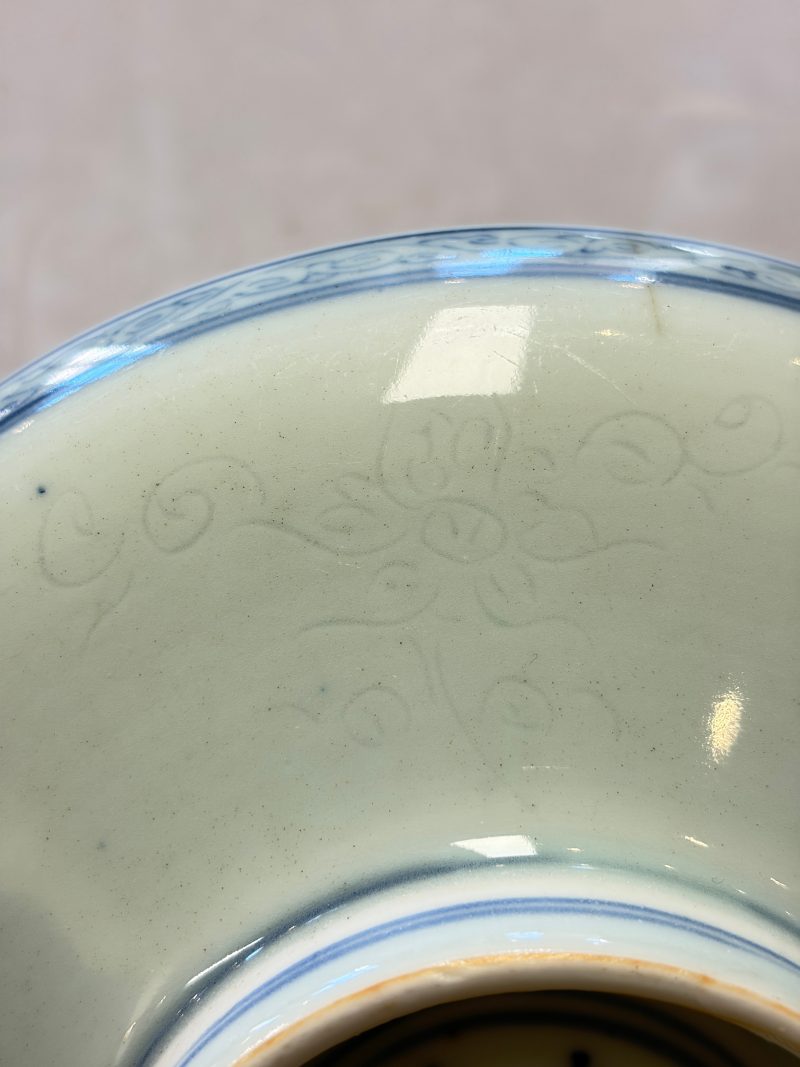 A Chinese blue and white pencil-style 'Buddhist Lions' plate - 图14