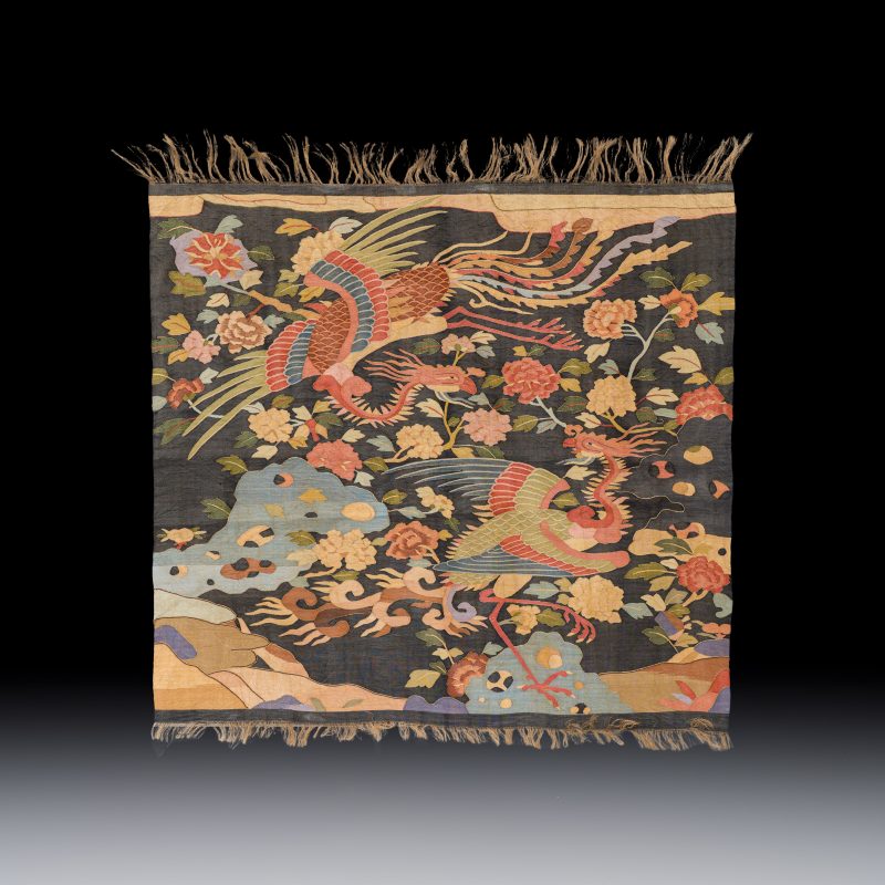 A Chinese kesi 'Phoenixes' panel - 图2