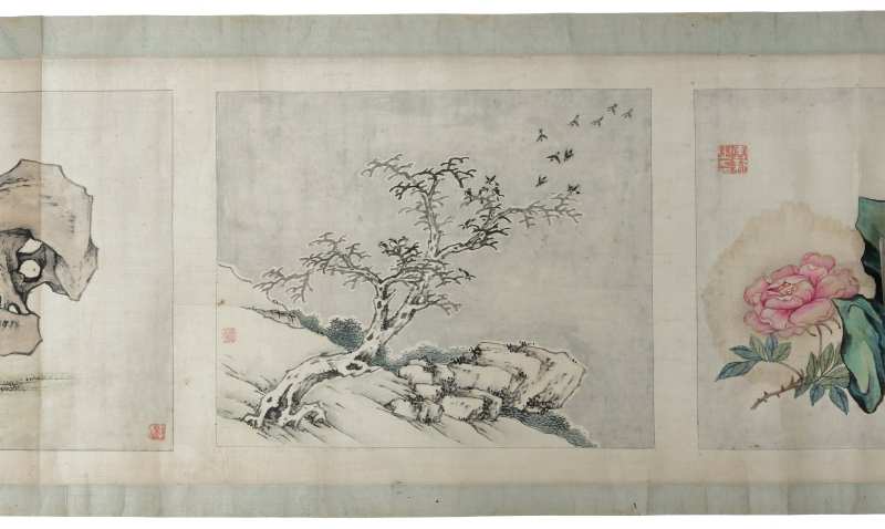 A long handscroll composed of fifteen various paintings - 图18