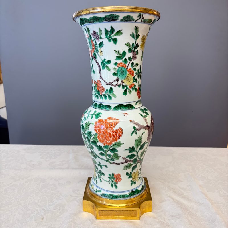 A Chinese famille verte gilt-bronze-mounted 'Yenyen' vase with pheasants - 图17