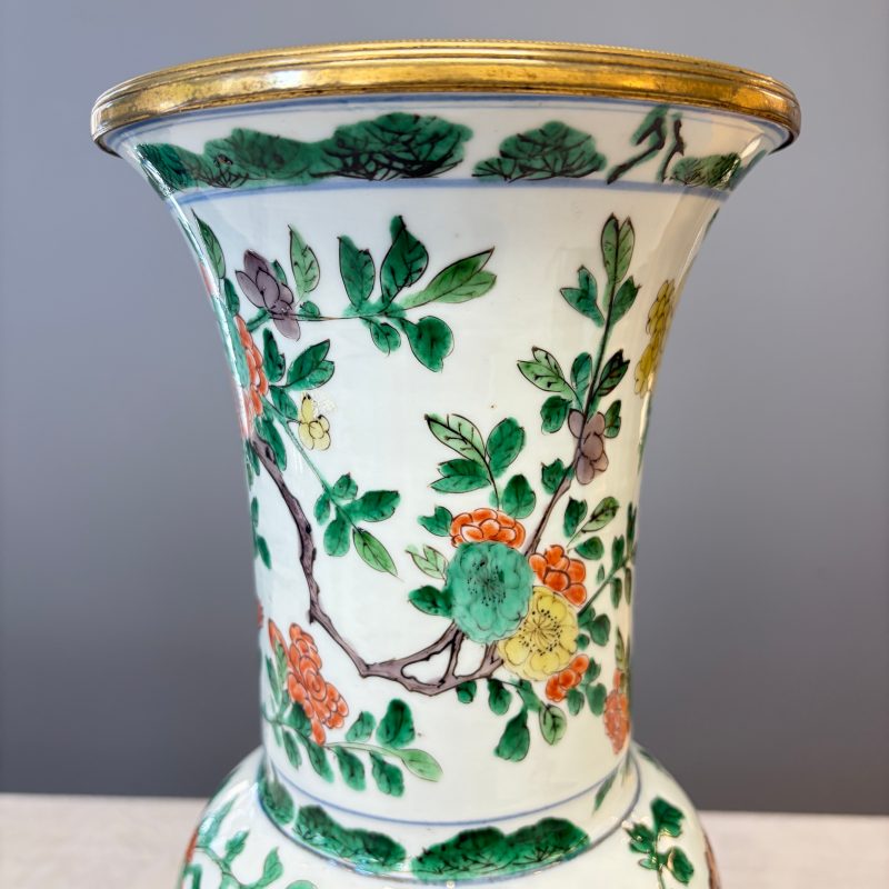 A Chinese famille verte gilt-bronze-mounted 'Yenyen' vase with pheasants - 图18