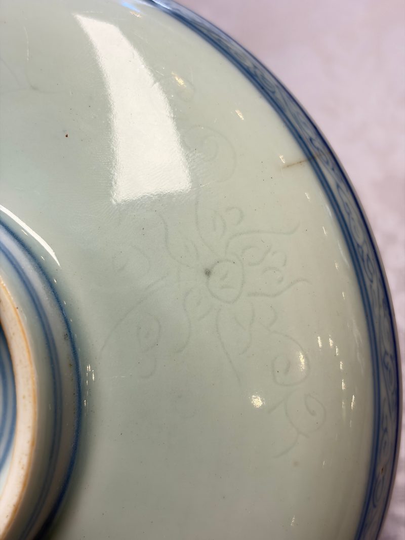 A Chinese blue and white pencil-style 'Buddhist Lions' plate - 图15