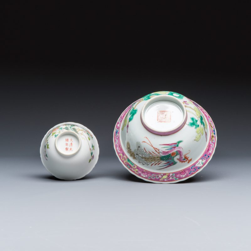 Four Chinese famille rose and monochrome wares - 图7