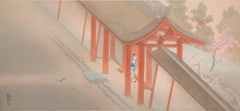 Shimomura Kanzan (1873-1930), Spring Evening (Shunseki), Taisho period, early 20th century | 下村観山　春夕　大正14年