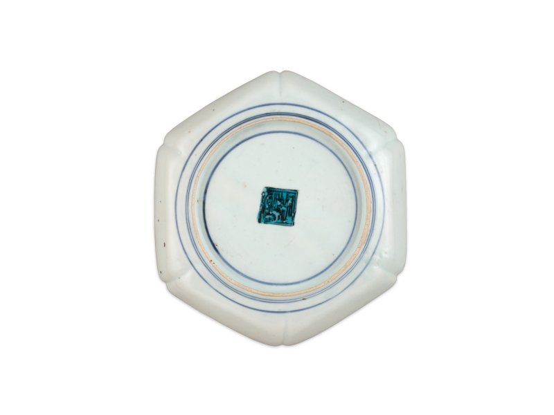 A set of ten porcelain dishes, Ko-Kutani type, Hizen, Edo period, mid-17th century | 色絵鶉図六角皿　十枚　肥前　古九谷様式　江戸時代前期　1640～50年代 - 图12