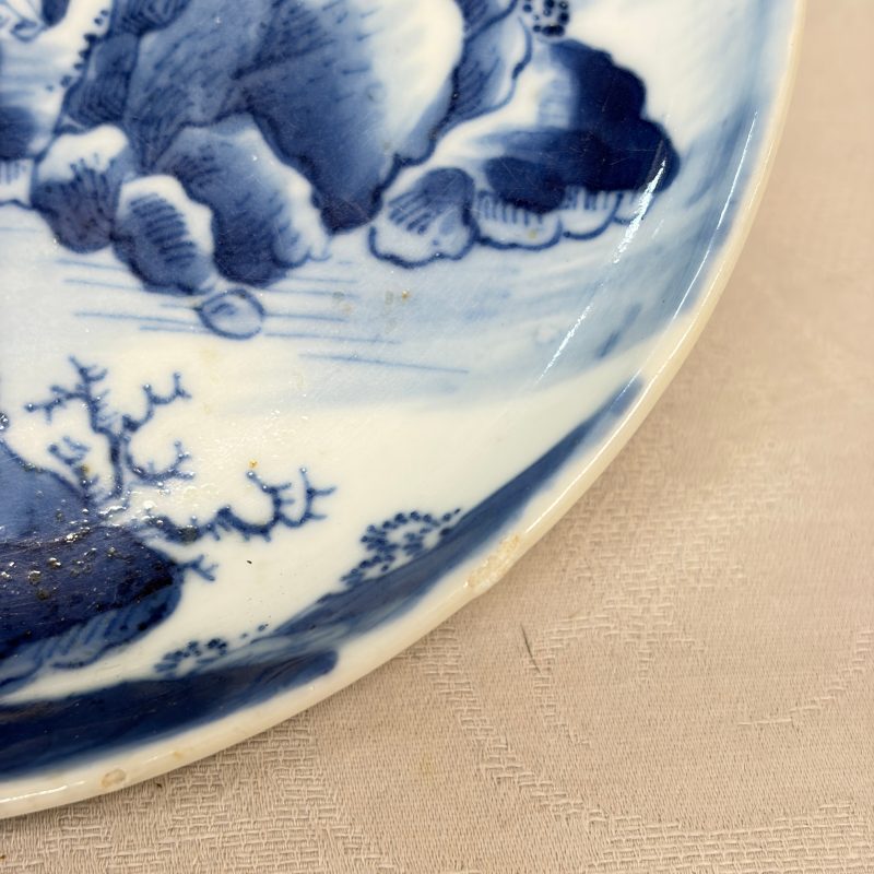 Five Chinese blue and white 'Bleu de Hue' 'Riverscape' plates - 图38
