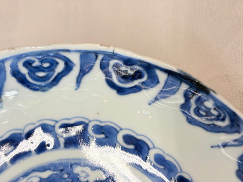 Six Chinese blue and white Ko-sometsuke 'Crane' plates for the Japanese market - 图51