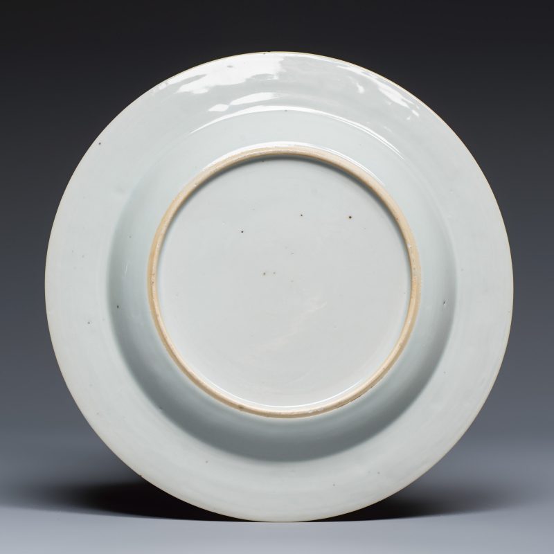 Four Chinese famille rose plates with floral and landscape design - 图3