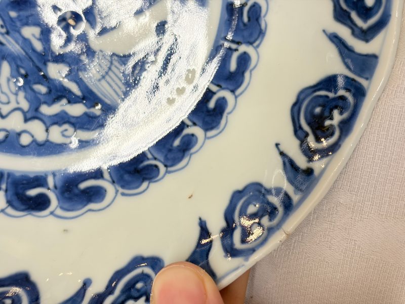 Six Chinese blue and white Ko-sometsuke 'Crane' plates for the Japanese market - 图52