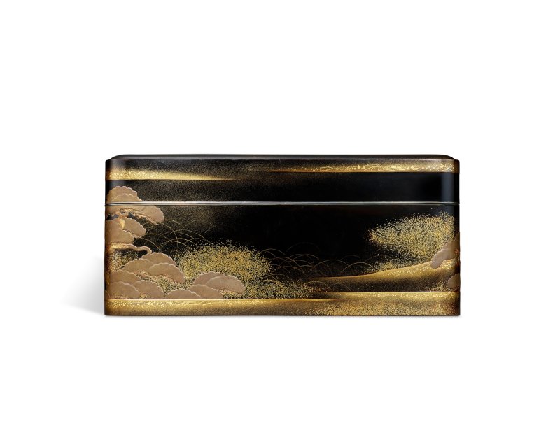 Nishimura Hikobei VIII (1887-1965) and Segawa Shoryu (active early 20th century), A Zohiko lacquer ryoshibako [document box] and suzuribako [writing box] ensuite, Meiji – Showa period, late 19th – early 20th century | 象彦（八代西村彦兵衛）瀬川嘯流　義家奥州征伐蒔絵料紙硯箱　明治～昭和時代　19世紀後半～20世紀前半 - 图6