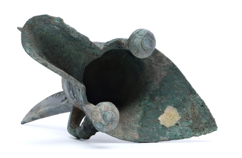 An archaic inscribed bronze ritual wine vessel, Jue - 图5