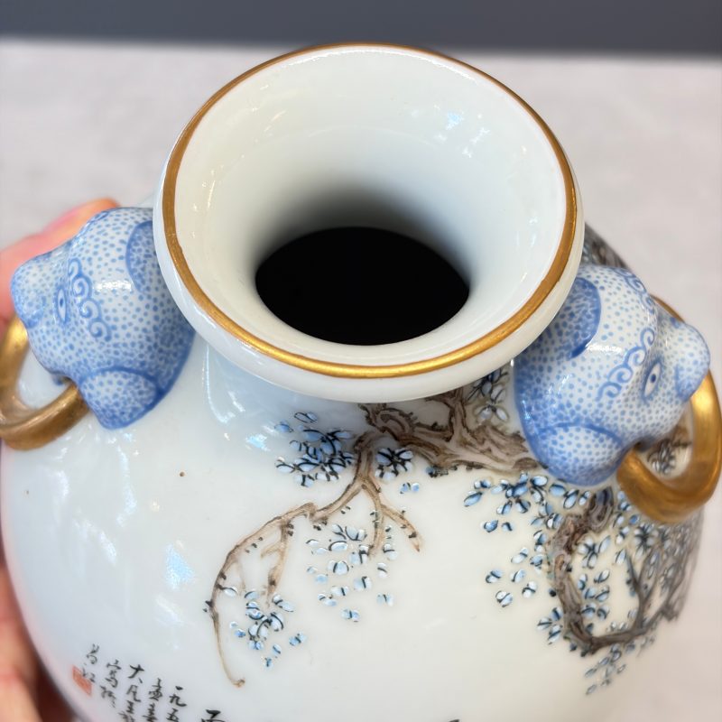 漁樵耕讀 | A set of four Chinese famille rose 'Yu Qiao Geng Du 漁樵耕讀' vases - 图20