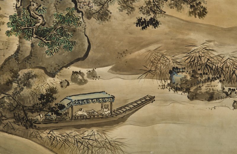 Tani Buncho (1763-1841), Latter Ode to the Red Cliff (Go Sekiheki zu), Edo period, 19th century | 谷文晁　後赤壁図襖　江戸時代後期　19世紀前半 - 图7