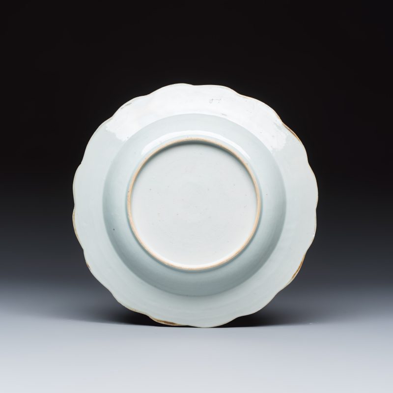 Four Chinese famille rose 'Riverscape' plates - 图3