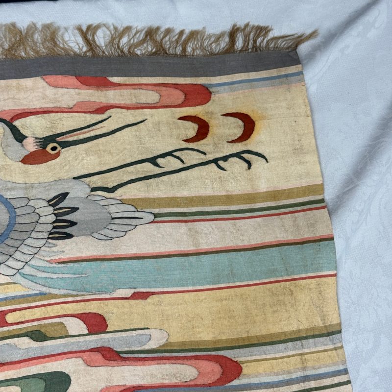 A Chinese kesi 'Deer, Crane and Dragon' panel - 图14