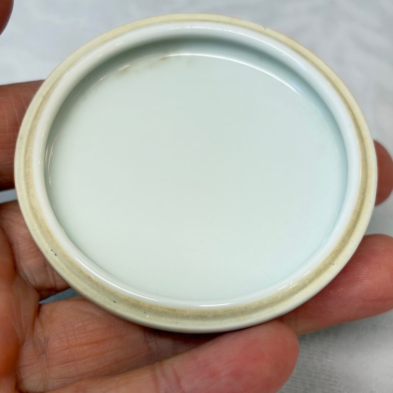 Two Chinese blue and white Wang Bu-style seal paste boxes and covers - 图14