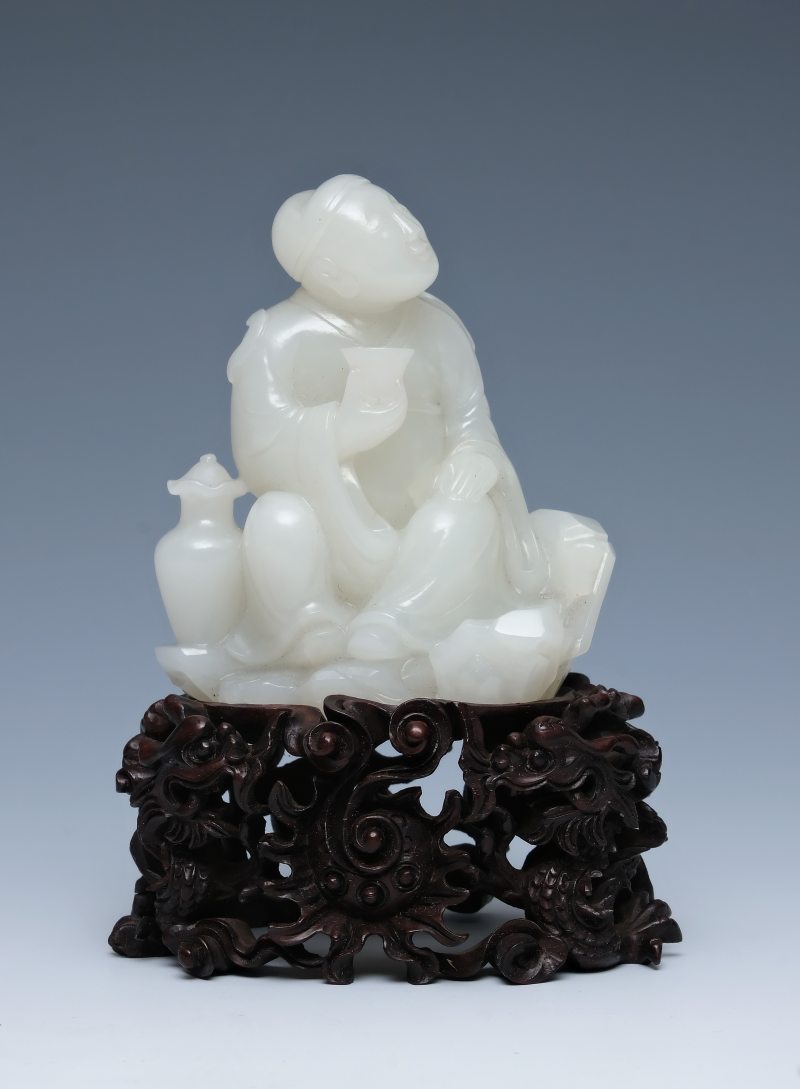An exceptional white jade figure, Qianlong mark and of the period (1736-1795) - 图15