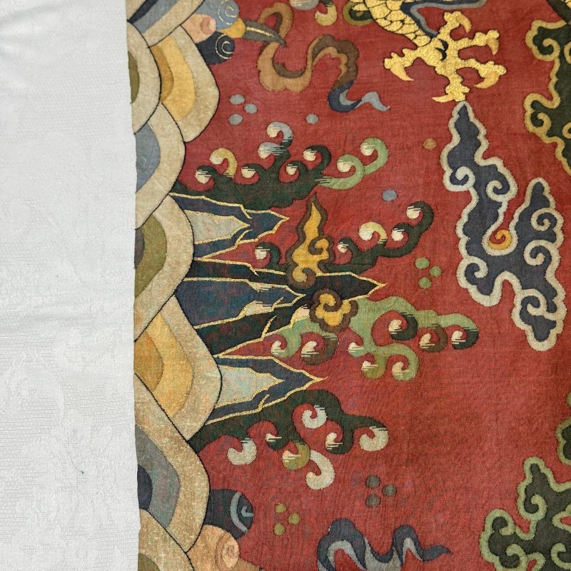 A Chinese kesi silk 'Dragons and Phoenixes' panel - 图26