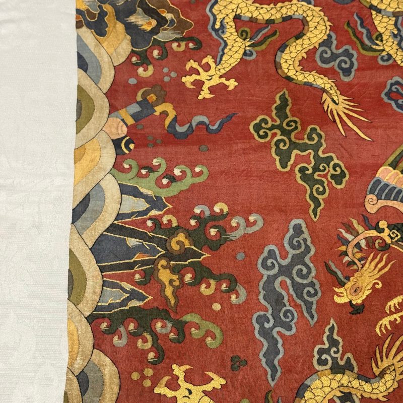 A Chinese kesi silk 'Dragons and Phoenixes' panel - 图27
