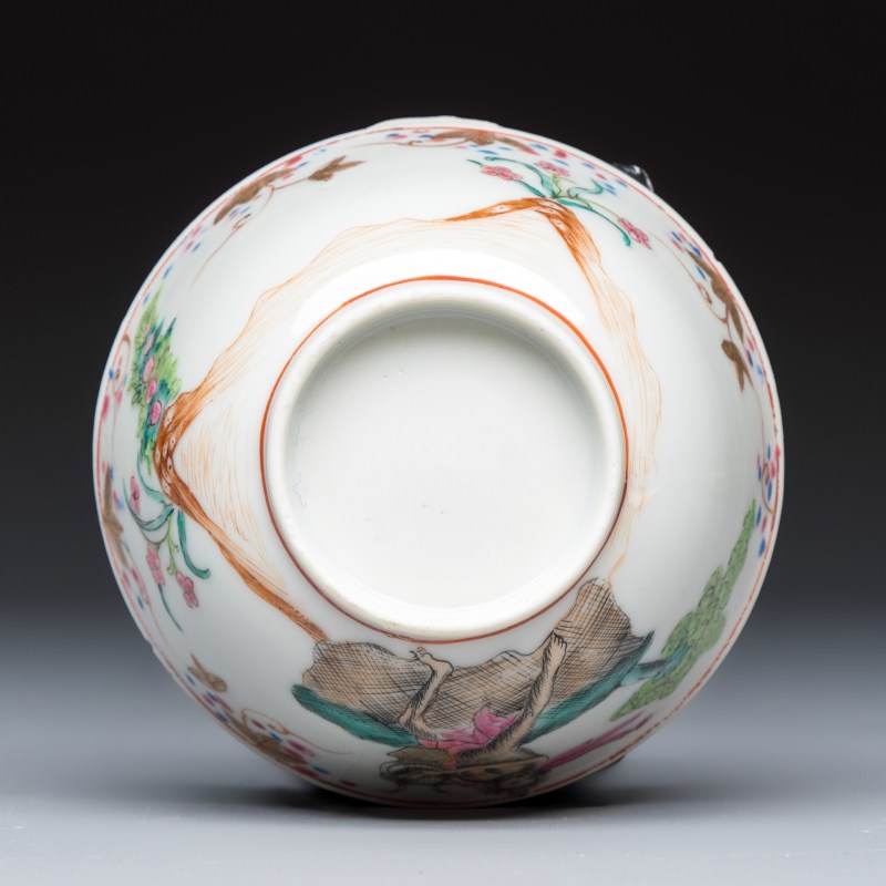 A rare Chinese famille rose export tea bowl and saucer with 'Apollo Playing the Lyre' - 图9